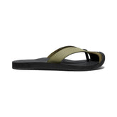 Barbados Martini Olive/Black Leather Flip-Flop | Men KEEN Water