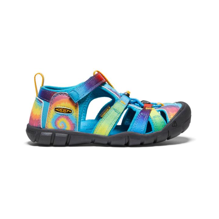 Big Kids' Blue Tie Dye Water Sandals - Seacamp II CNX | Kids KEEN Water