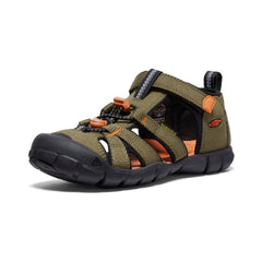 Big Kids' Seacamp II CNX Dark Olive/Gold Flame Sandal | Kids KEEN Water