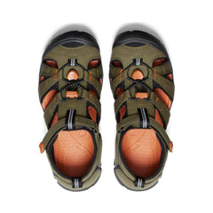 Big Kids' Seacamp II CNX Dark Olive/Gold Flame Sandal | Kids KEEN Water