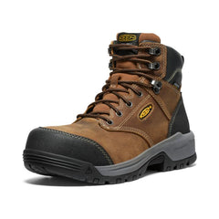 Evanston Boot 6" Waterproof Bison/Black Leather Work Boot | Men KEEN Boots