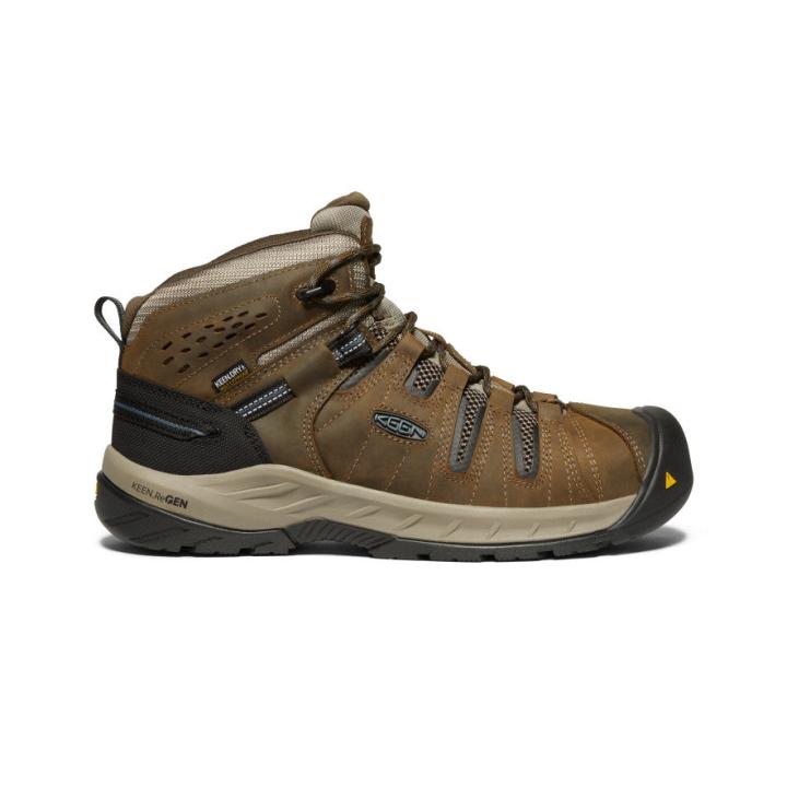 Flint II Waterproof Boot (Steel Toe) Cascade Brown/Orion Blue | Men KEEN Boots