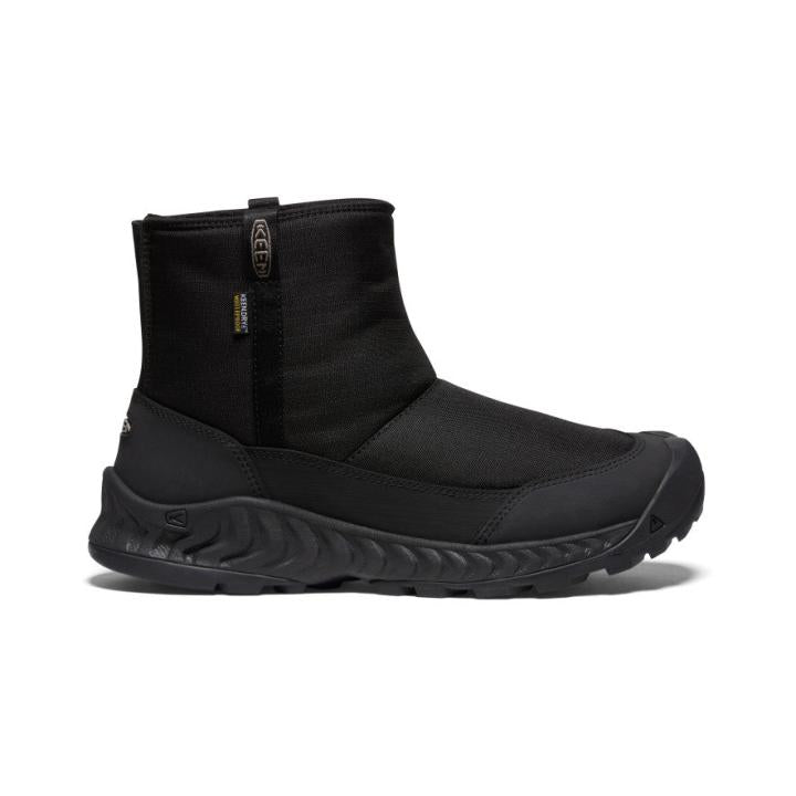 Hood NXIS Pull On Waterproof Black Boot | Men KEEN Winter