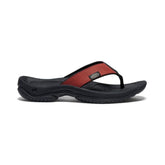 Kona Flip Fired Brick/Black Leather Flip-Flop | Men KEEN Water
