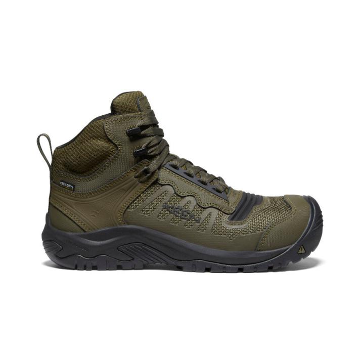 Olive Green Work Boots - Reno Mid KBF WP | Men KEEN Boots
