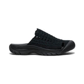 San Juan II Black/Black Leather Sandal | Men KEEN Casual