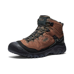 Targhee IV Mid Height Waterproof Bison/Black Leather Hiking Boot | Men KEEN Boots