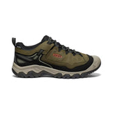 Targhee IV Waterproof Wide Dark Olive/Gold Flame Leather Hiking Shoe | Men KEEN Shoes