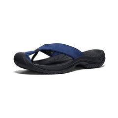 Waimea Naval Academy/Black Leather Flip-Flop | Men KEEN Sandals