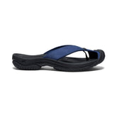 Waimea Naval Academy/Black Leather Flip-Flop | Men KEEN Slip-Ons