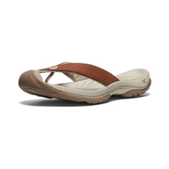 Waimea Sorrel Horse/Plaza Taupe Leather Flip-Flop | Women KEEN Slip-Ons