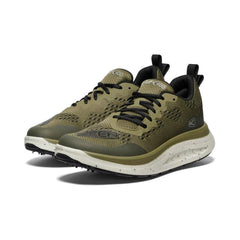 WK400 Martini Olive/Black Leather Walking Shoe | Men KEEN Shoes