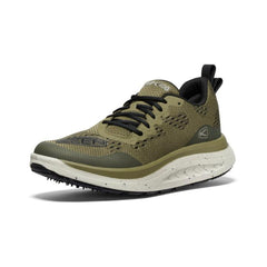 WK400 Martini Olive/Black Leather Walking Shoe | Men KEEN Shoes