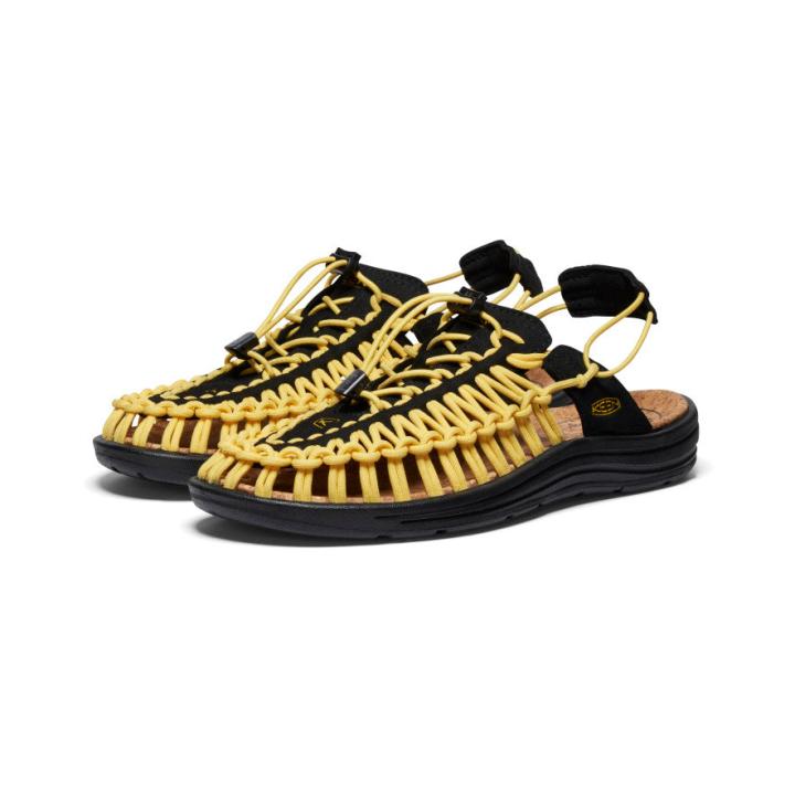 All Gender UNEEK II Convertible Black/Keen Yellow Sandal | Men KEEN Sandals