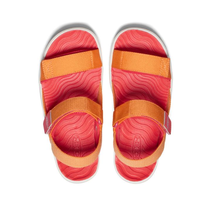 Big Kids' Elle Backstrap Tangerine/Cayenne Sandal | Kids KEEN Big Kids’