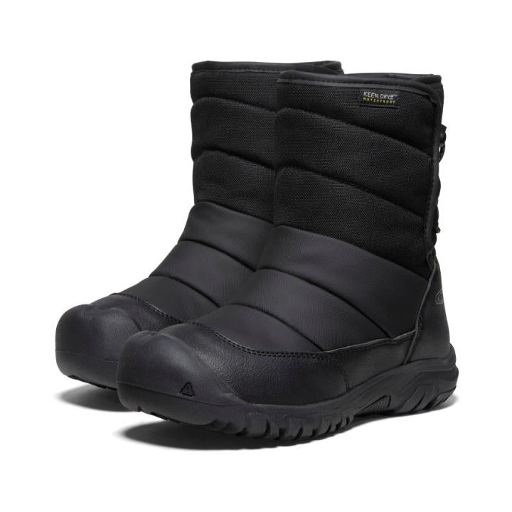 Big Kids' Puffrider Waterproof Black Boot | Kids KEEN Big Kids’