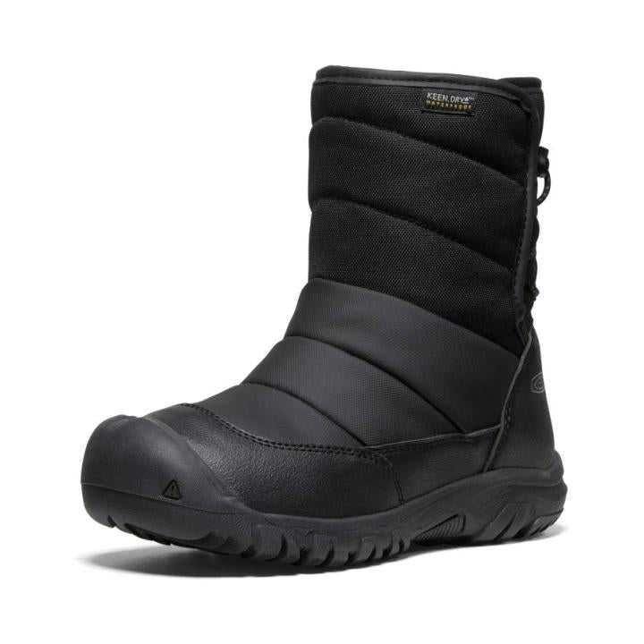 Big Kids' Puffrider Waterproof Black Boot | Kids KEEN Big Kids’