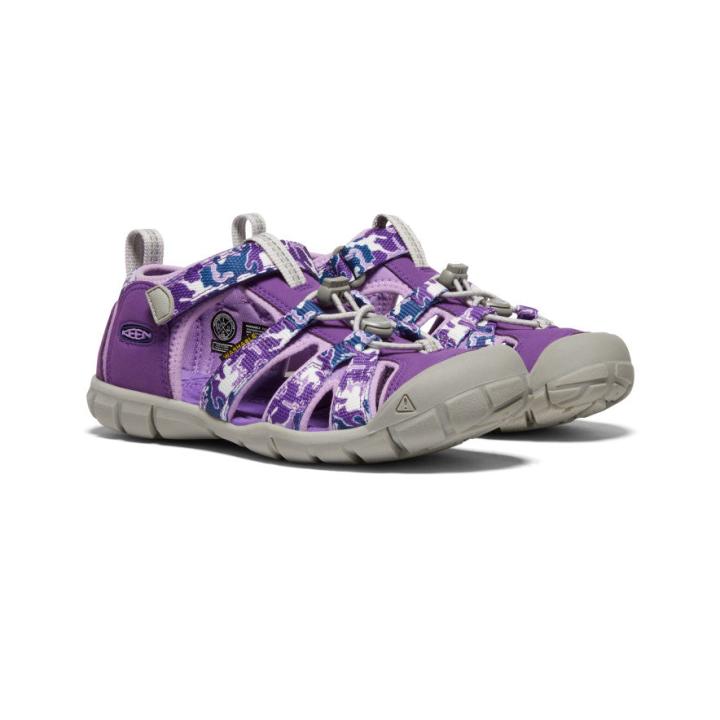 Big Kids' Purple Camo Water Sandals - Seacamp II CNX | Kids KEEN Water
