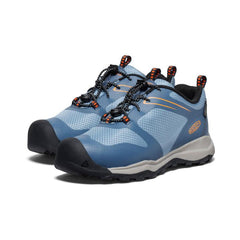 Big Kids' Wanduro Low Waterproof Vintage Indigo/Scarlet Ibis Leather Shoe | Kids KEEN Big Kids’