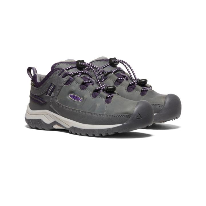Big Kids' Waterproof Grey Hiking Shoes - Targhee Low WP | Kids KEEN Shoes