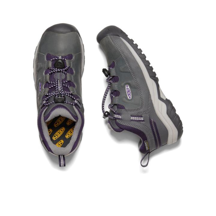 Big Kids' Waterproof Grey Hiking Shoes - Targhee Low WP | Kids KEEN Shoes
