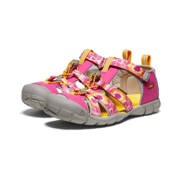 Big Kids' Yellow Print Water Sandals - Seacamp II CNX | Kids KEEN Water