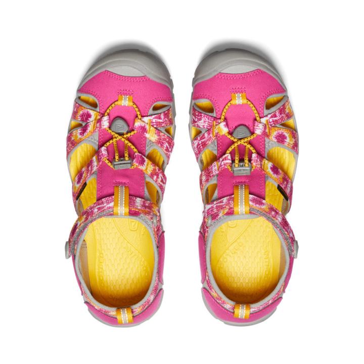 Big Kids' Yellow Print Water Sandals - Seacamp II CNX | Kids KEEN Water
