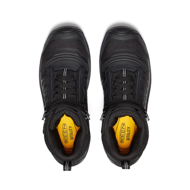 Black Work Boots, Soft Toe - Reno Mid KBF WP | Men KEEN Boots