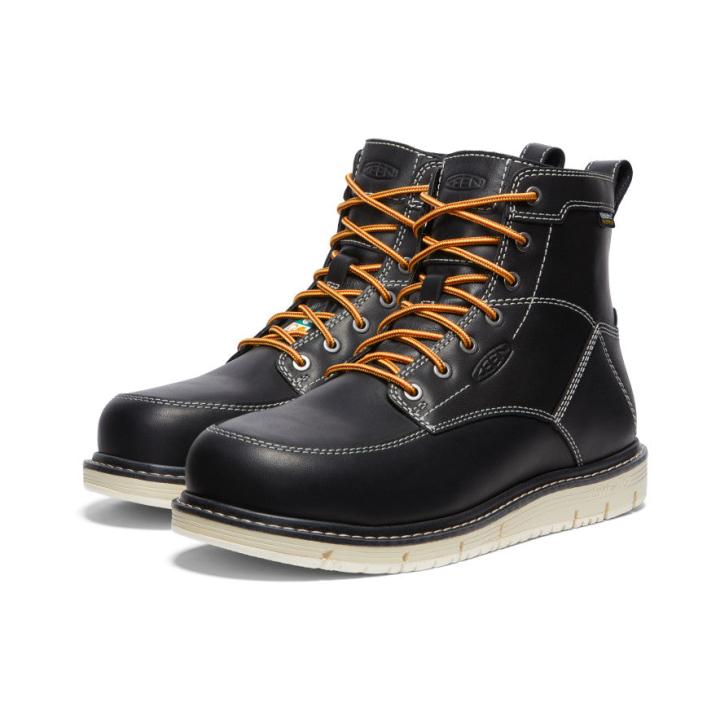 Black Work Wedge Boots - CSA San Jose 6" WP | Men KEEN Boots