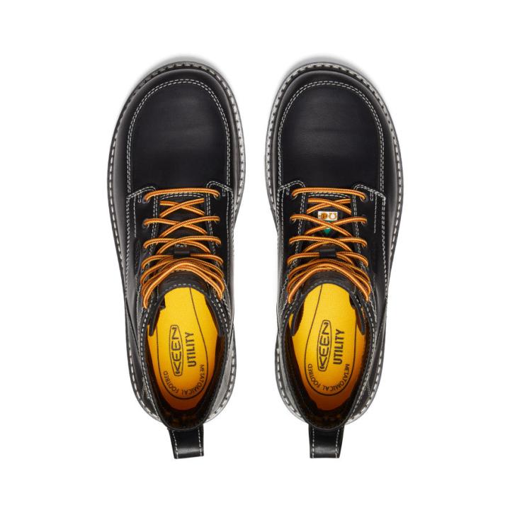 Black Work Wedge Boots - CSA San Jose 6" WP | Men KEEN Boots
