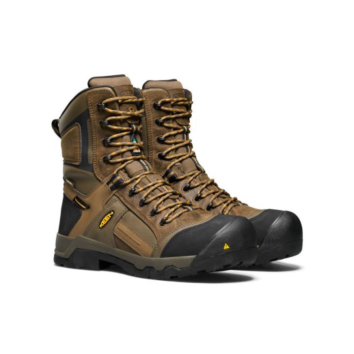 Brown Work Boots - CSA Davenport 8" 200G | Men KEEN Winter