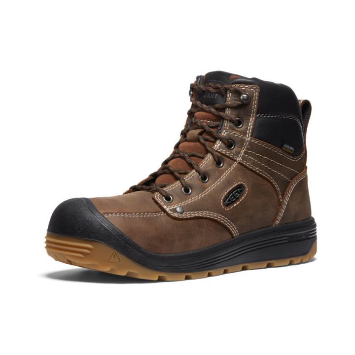 Brown Work Boots - Fort Wayne 6" WP Soft Toe | Men KEEN Boots