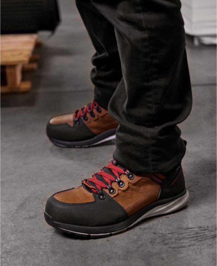 Brown Work Boots - Red Hook Mid WP | Men KEEN Boots