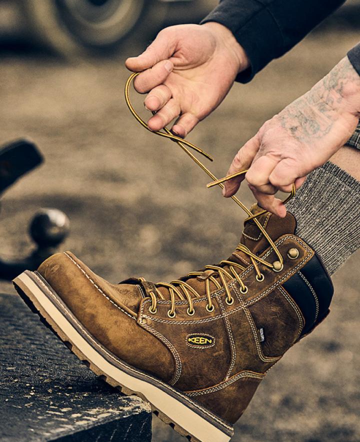 Carbon-Fiber Toe Work Boots - Cincinnati 8" | Men KEEN Boots