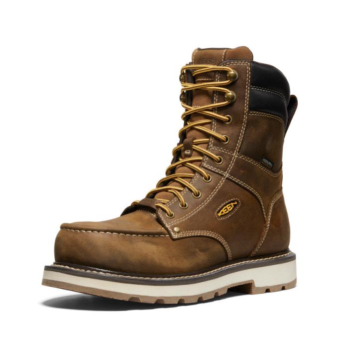 Cincinnati 8" Waterproof 90° Heel Boot (Carbon-Fiber Toe) | Men KEEN Boots