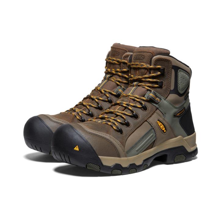 Davenport Mid AL Waterproof Work Boots | Men KEEN Boots