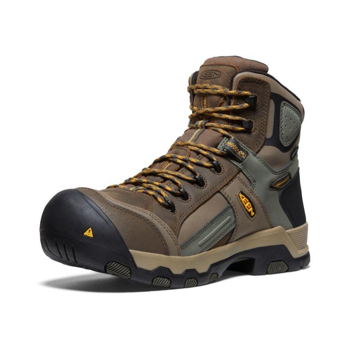 Davenport Mid AL Waterproof Work Boots | Men KEEN Boots