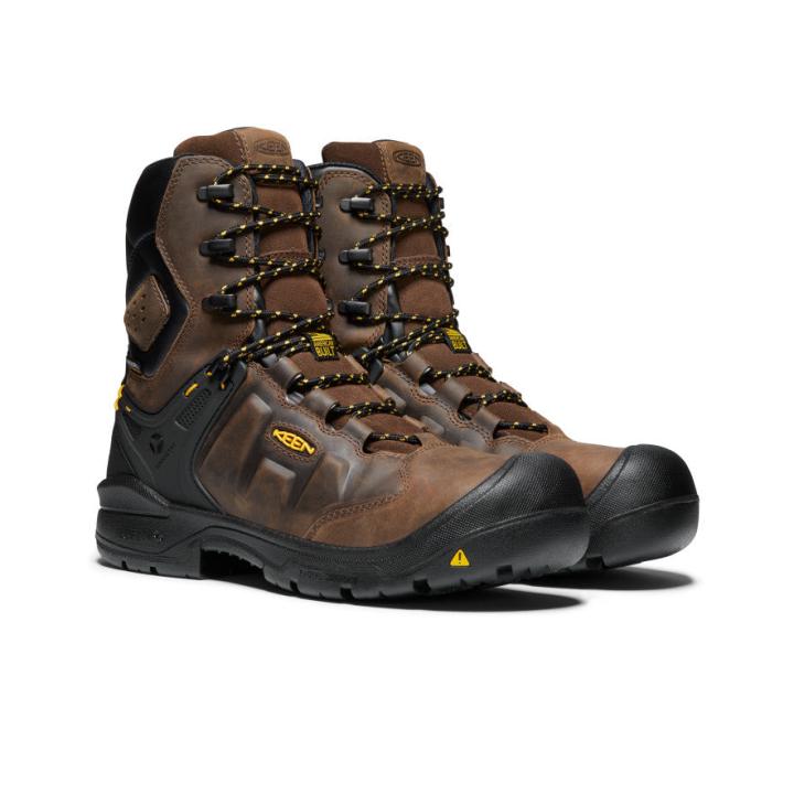 Dover 8" Waterproof Boot (Carbon-Fiber Toe) Dark Earth/Black | Men KEEN Boots