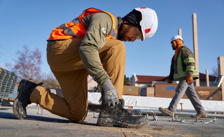 Evanston Boot 6" Waterproof Black/Black Leather Work Boot | Men KEEN Boots