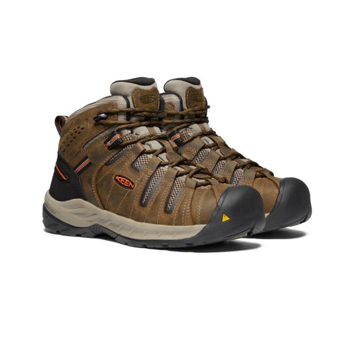 Flint II Boot (Soft Toe) Cascade Brown/Burnt Ochre | Men KEEN Boots