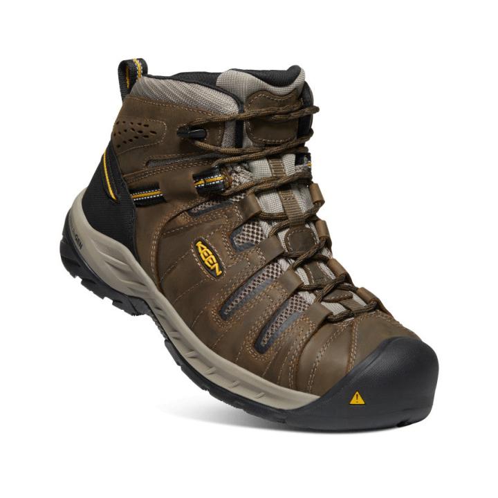 Flint II Boot (Steel Toe) Cascade Brown/Golden Rod | Men KEEN Boots