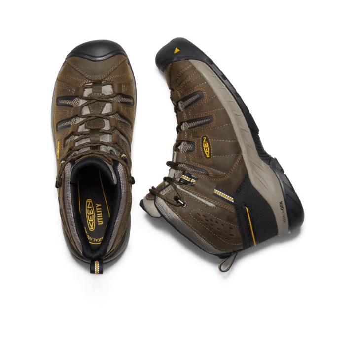 Flint II Boot (Steel Toe) Cascade Brown/Golden Rod | Men KEEN Boots