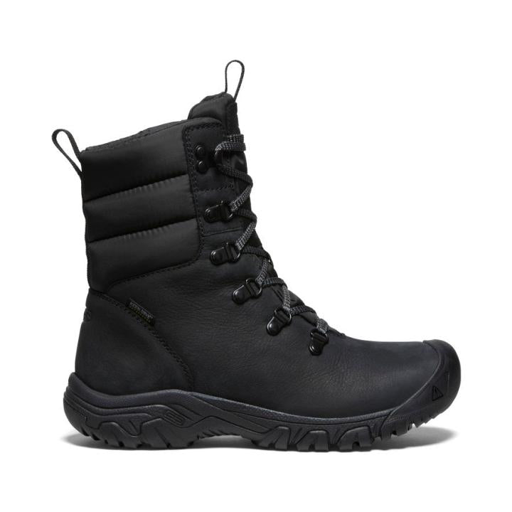 Greta Boot Waterproof Black Leather Performance Boot | Women KEEN Winter