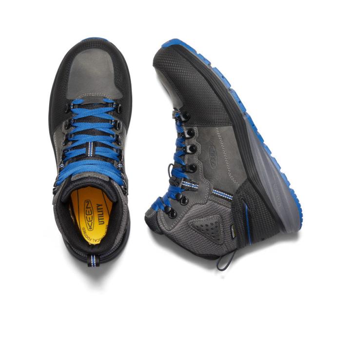 Grey Work Boots - Red Hook Mid WP | Men KEEN Boots