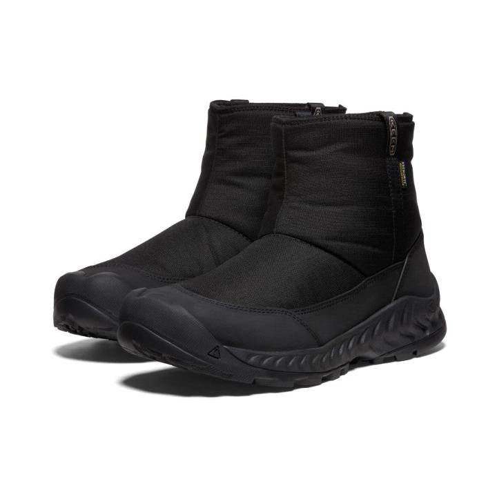 Hood NXIS Pull On Waterproof Black Boot | Men KEEN Boots