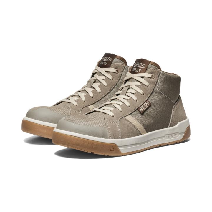Kenton Mid Height Carbon-Fiber Toe Leather Work Sneaker | Men KEEN Boots
