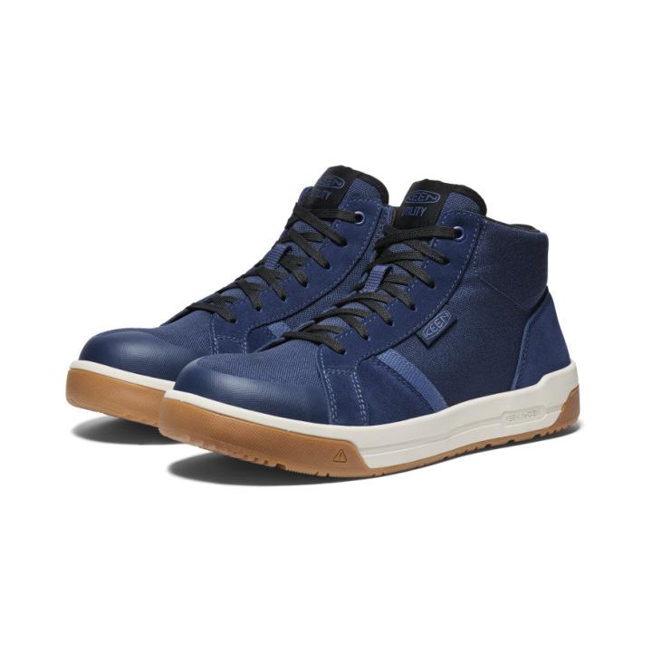 Kenton Mid Height Carbon-Fiber Toe Leather Work Sneaker | Men KEEN Boots