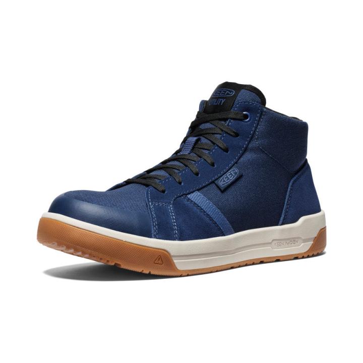 Kenton Mid Height Carbon-Fiber Toe Leather Work Sneaker | Men KEEN Boots