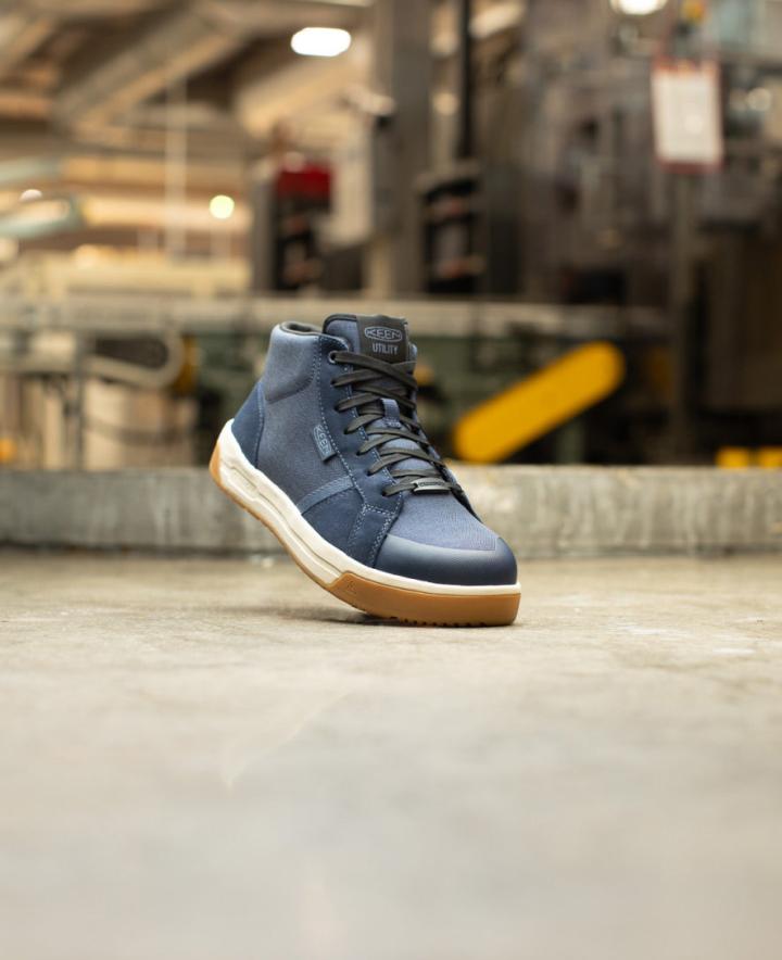 Kenton Mid Height Carbon-Fiber Toe Leather Work Sneaker | Men KEEN Boots