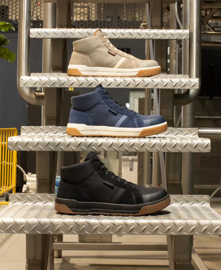 Kenton Mid Height Carbon-Fiber Toe Leather Work Sneaker | Men KEEN Boots